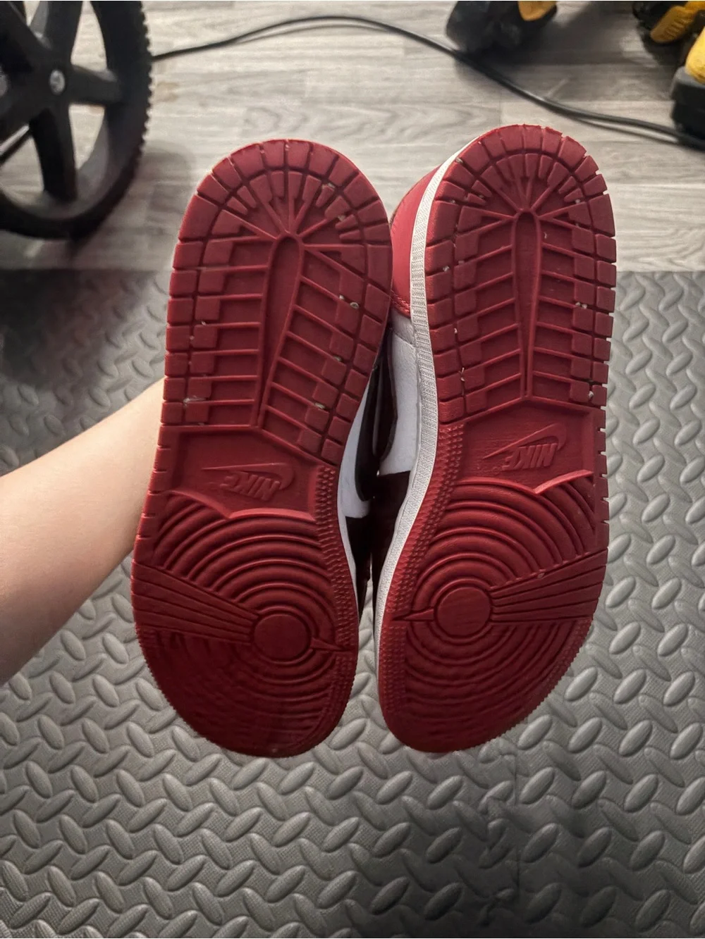 Nike Retro Low-Top Sneakers in Black / White / Red